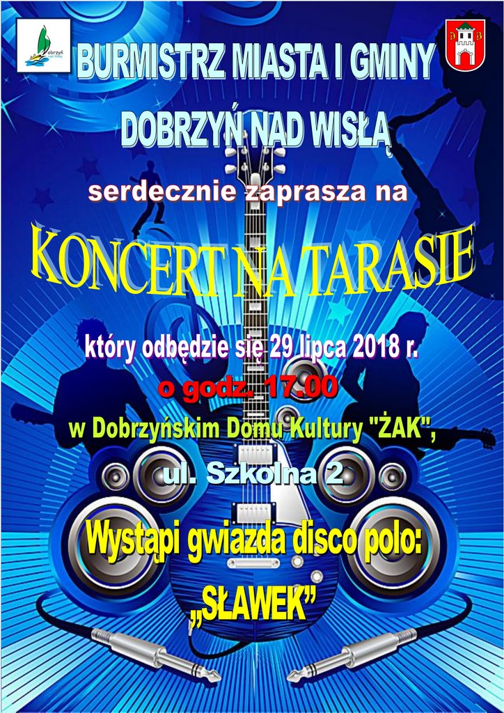 Plakat na koncert na tarasie 1