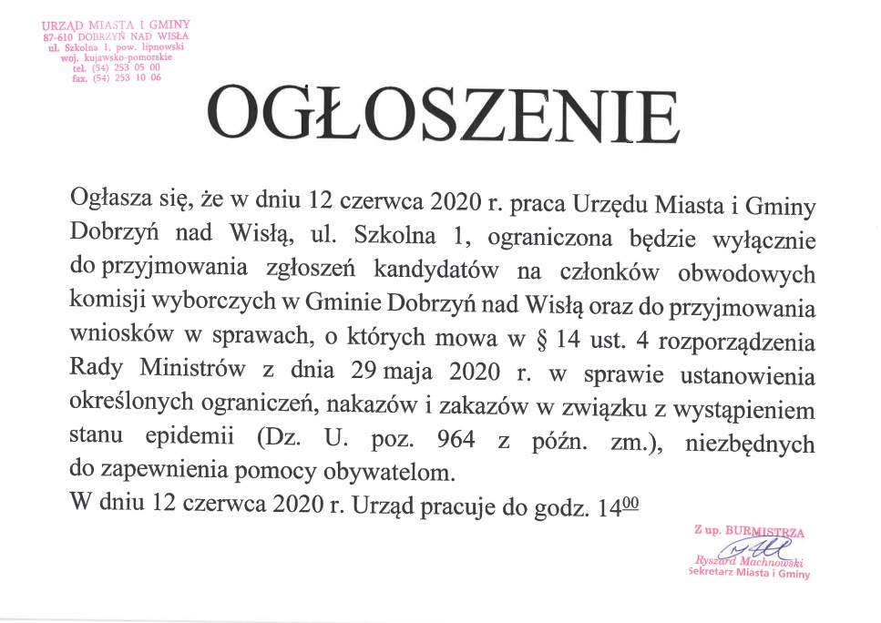 ogłoszenie