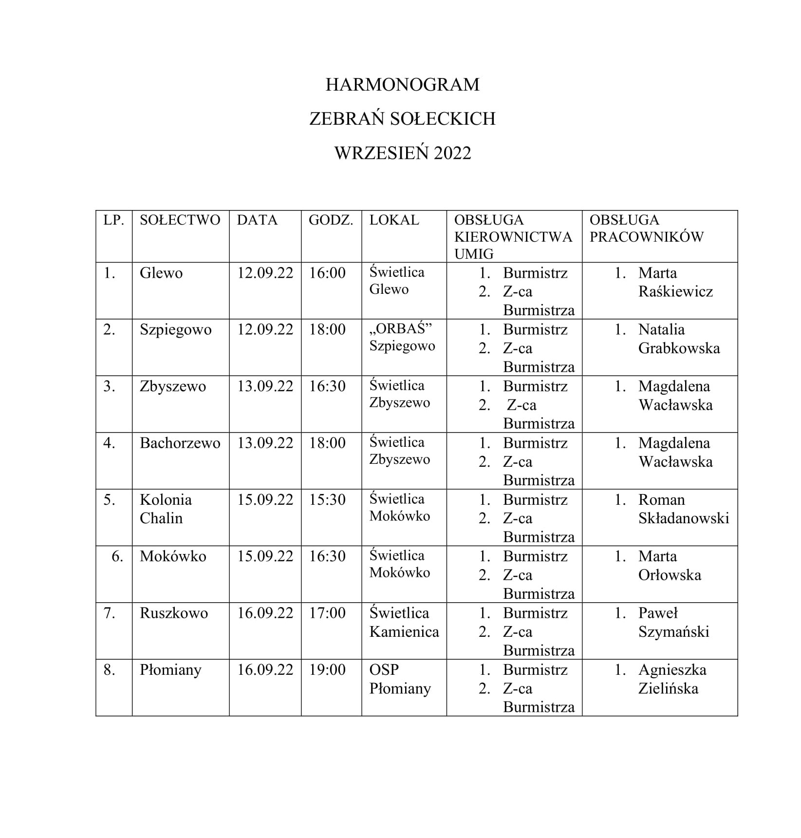 HARMONOGRAM WRZESIEŃ 2022 B 1
